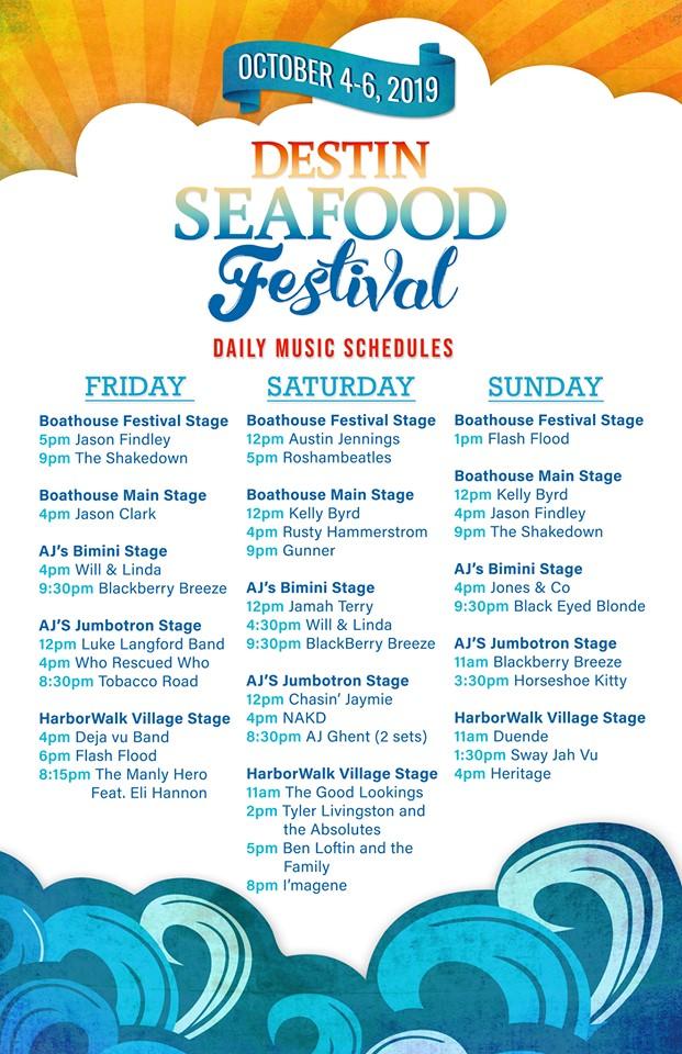 Destin Seafood Festival and Fishing Rodeo- Live Music 
