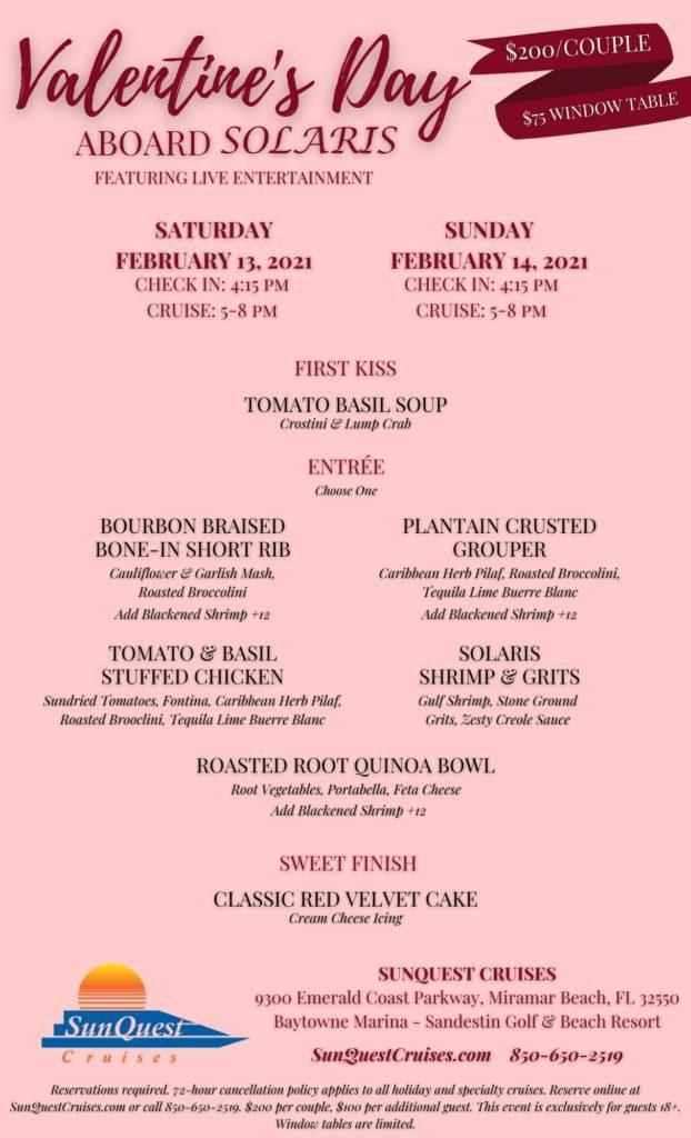 Valentine's Day in Destin 2021 - Solaris Sunset Cruise